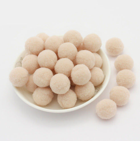 Wholesale 8mm diy handmade materials headdress accessories high elastic wool ball colorful wool ball no hole