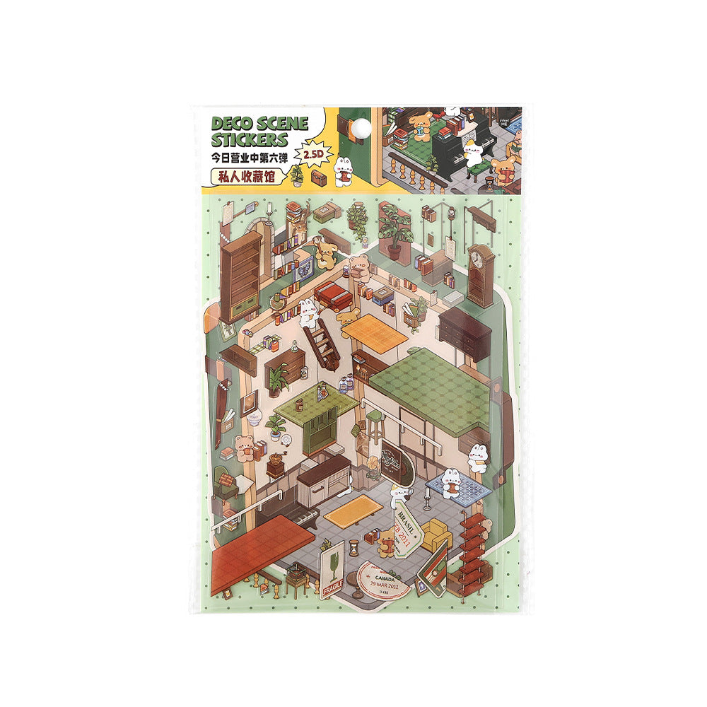 Wholesale Today' s sixth series of PET stickers for landscape DIY stickers