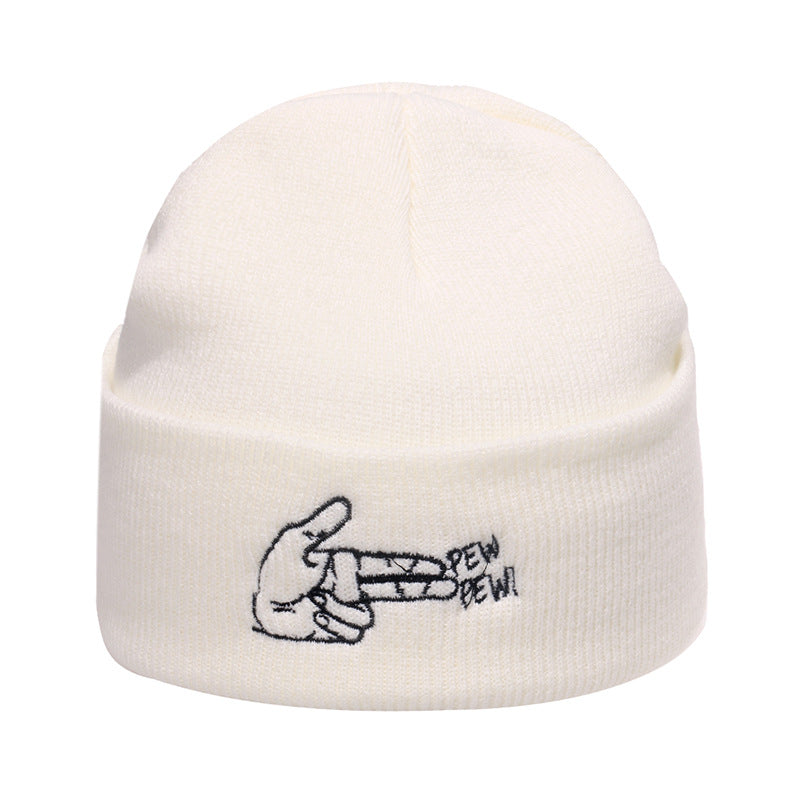Wholesale Autumn and Winter Brimless Pullover Trend Hip-hop Warm Flame Knitted Hat