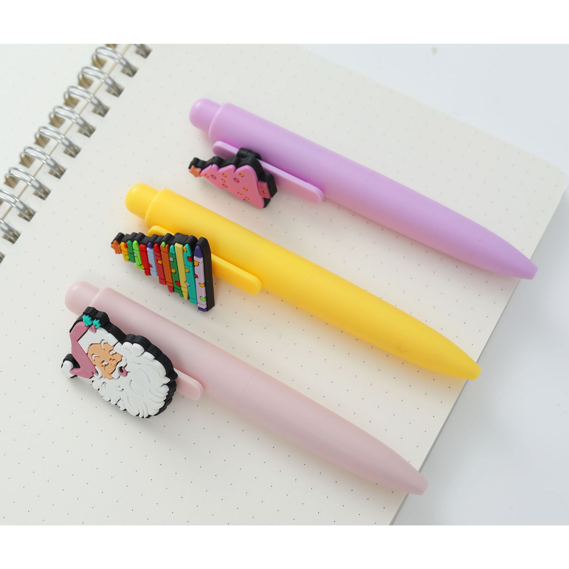 Wholesale Cute Christmas macaron stickers for pressing with a gel Plastic Pen