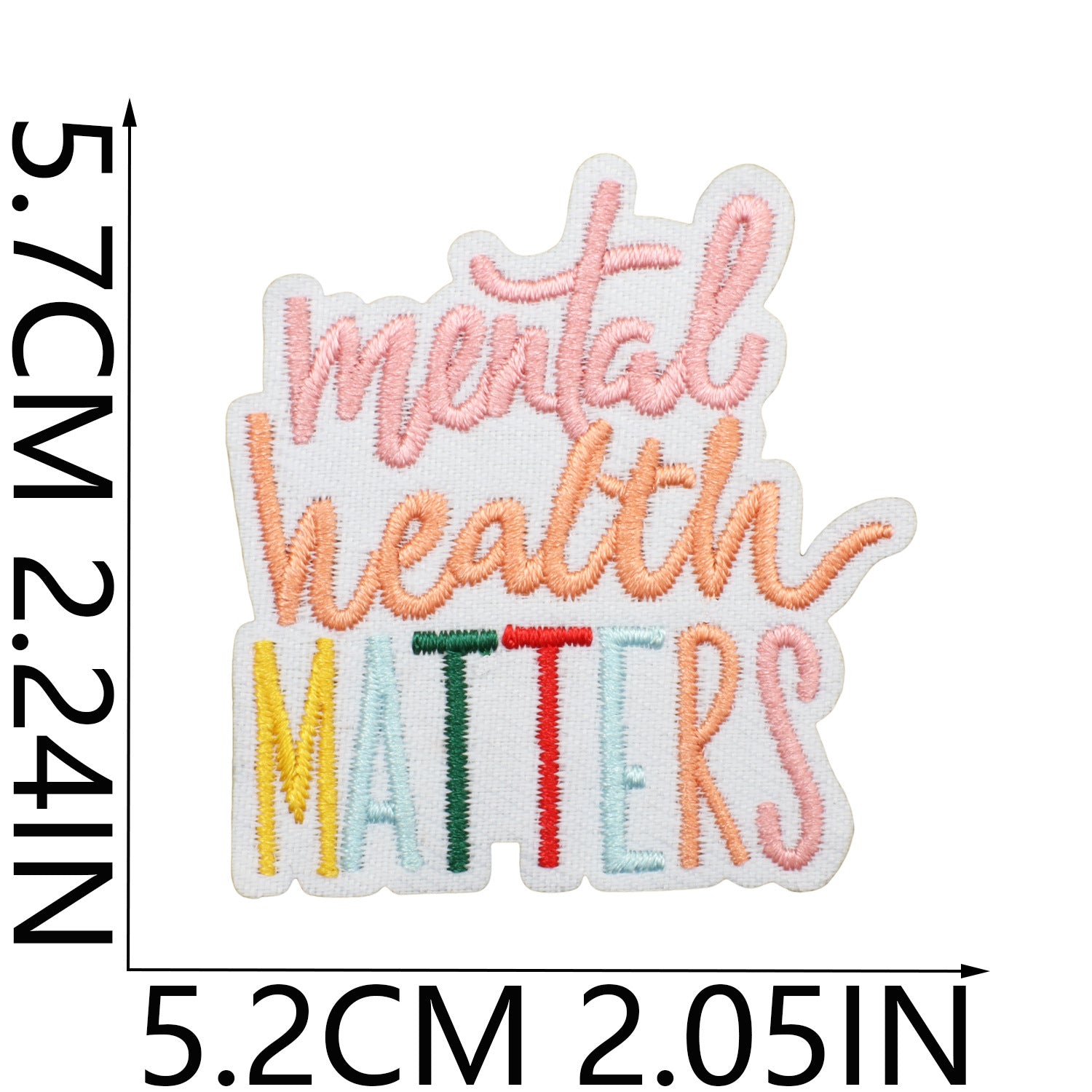 Wholesale Polyester Embroidered Patch Decorative Accent Inspirational Quote Love Yourself English Slogan Applique For Clothing Bags DIY Craft Stylish Fashion Accessory