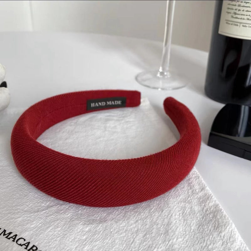 Wholesale Retro Pink Sponge High Skull Headband