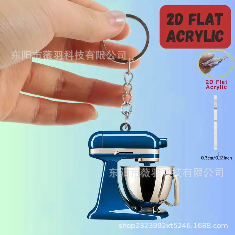 Wholesale Mini Kitchen Mixer Acrylic Pendan Keychains