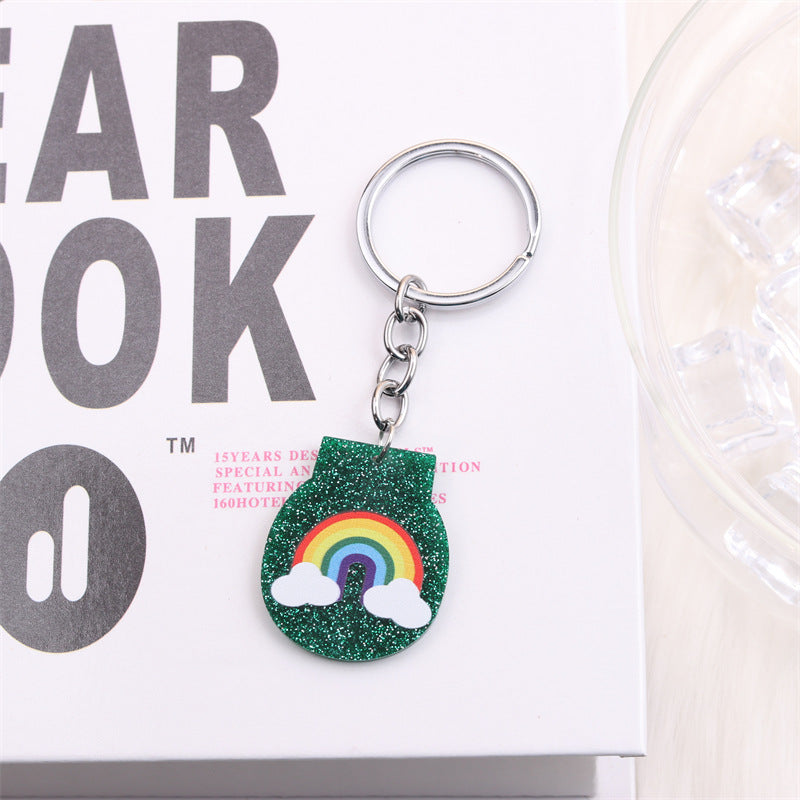 Wholesale Saint Patrick Rainbow Gold Coins, Pipe, Acrylic Keychains