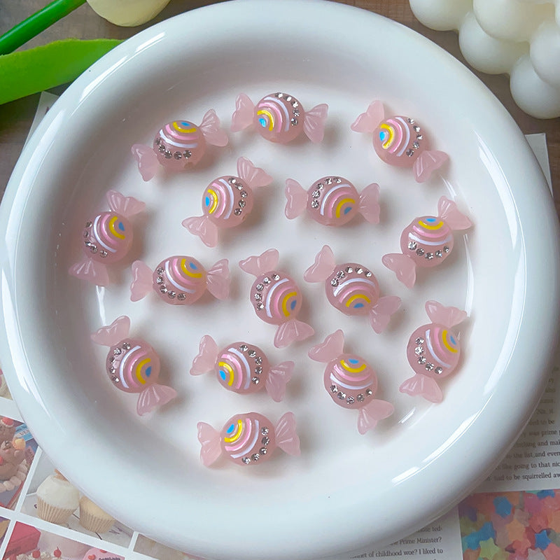 Wholesale Glow-in-the-dark rainbow candy beads Acrylic Beads