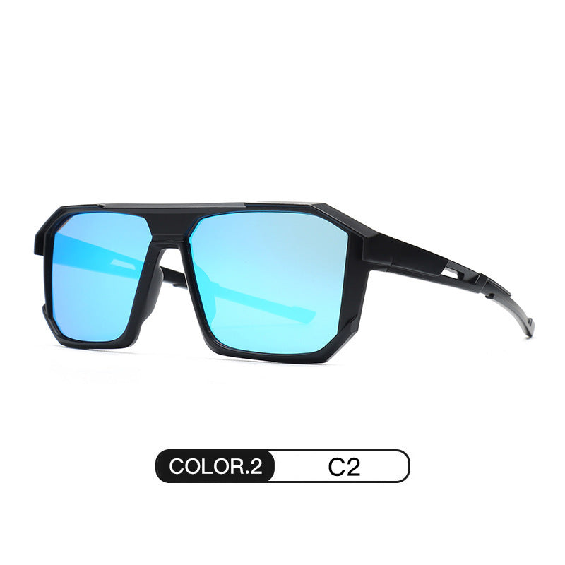 Wholesale Rectangular windproof sports sunglasses colorful sun visor sunglasses