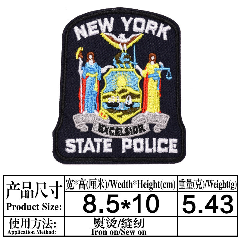Wholesale Embroidered Twill Patch Clothing Accessory Fashion Applique Badge For Jeans DIY Craft Supply