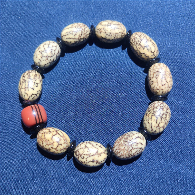 Wholesale Natural Bloodshot Beads Bodhi Bracelet