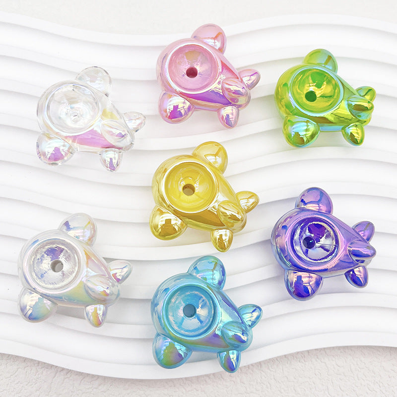 Wholesale Aircraft Beading Diy Hand-painted Acrylic Beads Accessories UV Color Plating