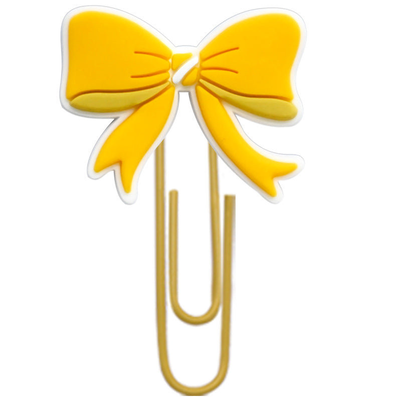 Wholesale Random 50pcs Cartoon bow student paper clip bookmark