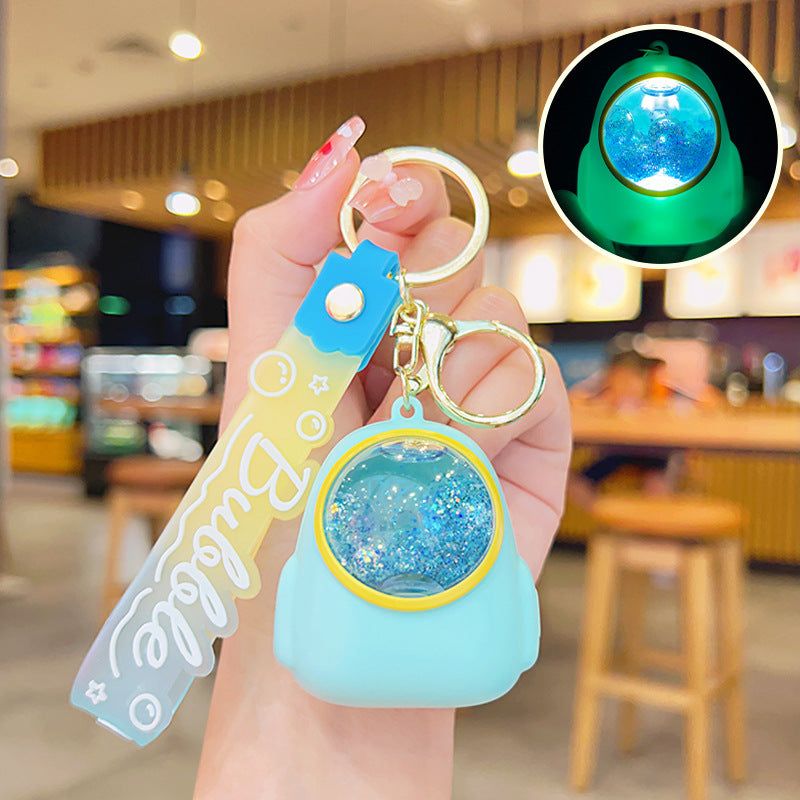 Wholesale Luminous Quicksand Acrylic Keychain