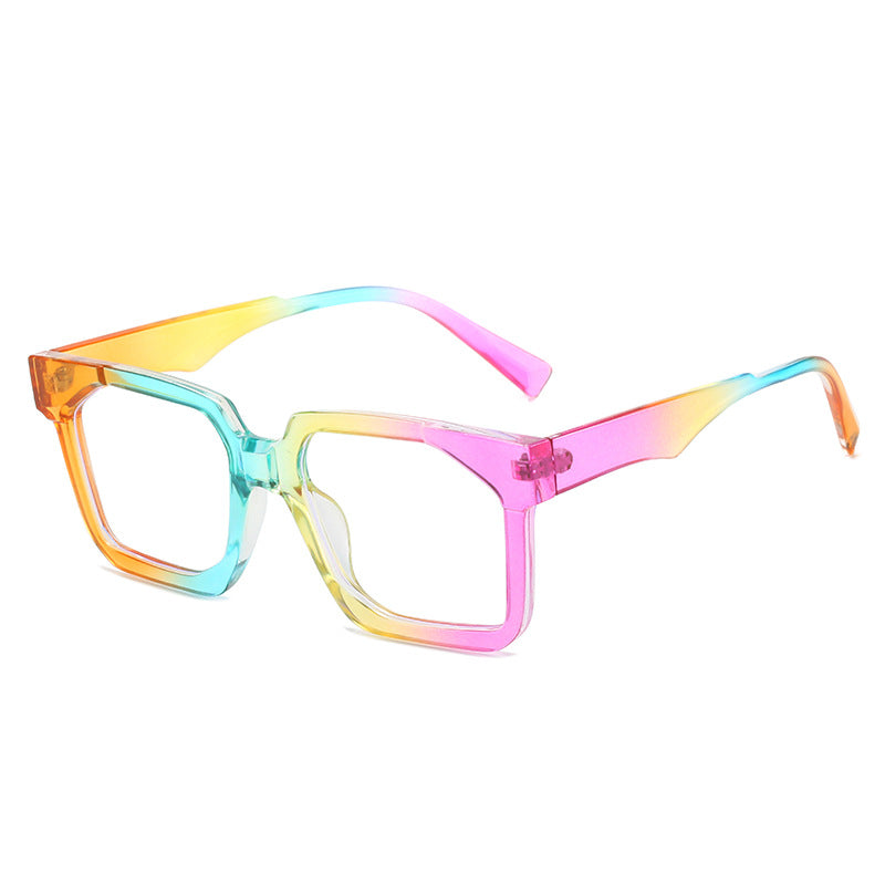 Wholesale Square Frame Simple PC Color Retro Sunglasses