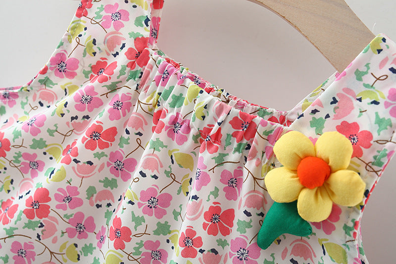 Flores de colores de cuerpo completo al por mayor ropa de bebé