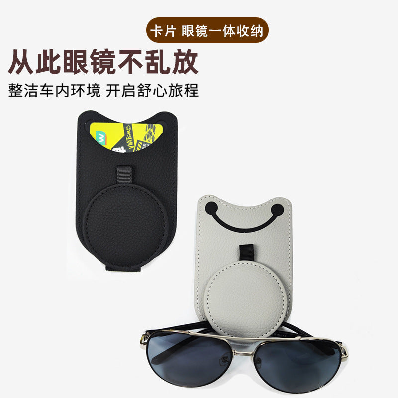 Wholesale Car glasses holder multifunctional sun visor card receipt storage clip