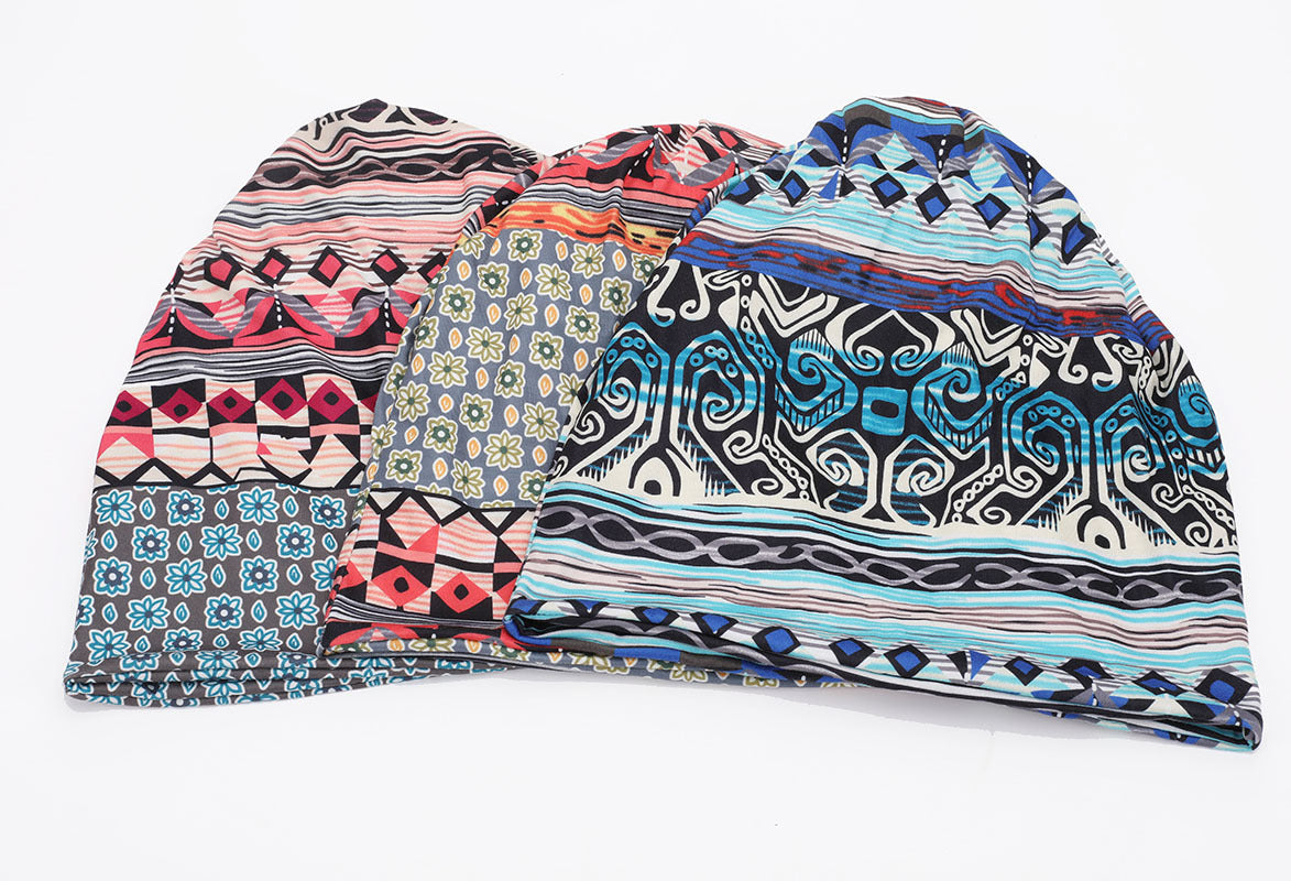 Wholesale Headscarf Digital Printing Pullover Hat Scarf Dual Use