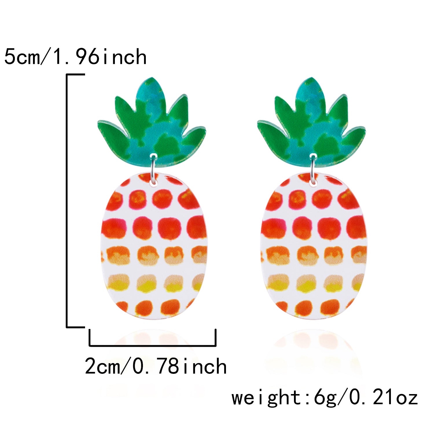 Wholesale Holiday Style Fashion Acrylic Butterfly Fruit Earrings