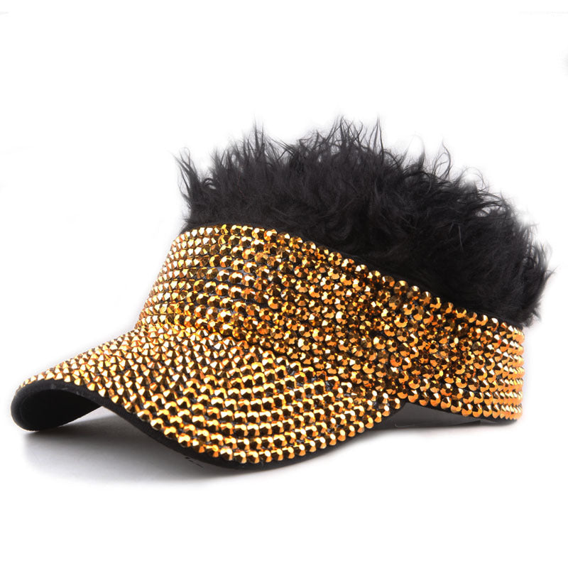 Wholesale Diamond Studded Wigs with An Empty Top Baseball Cap