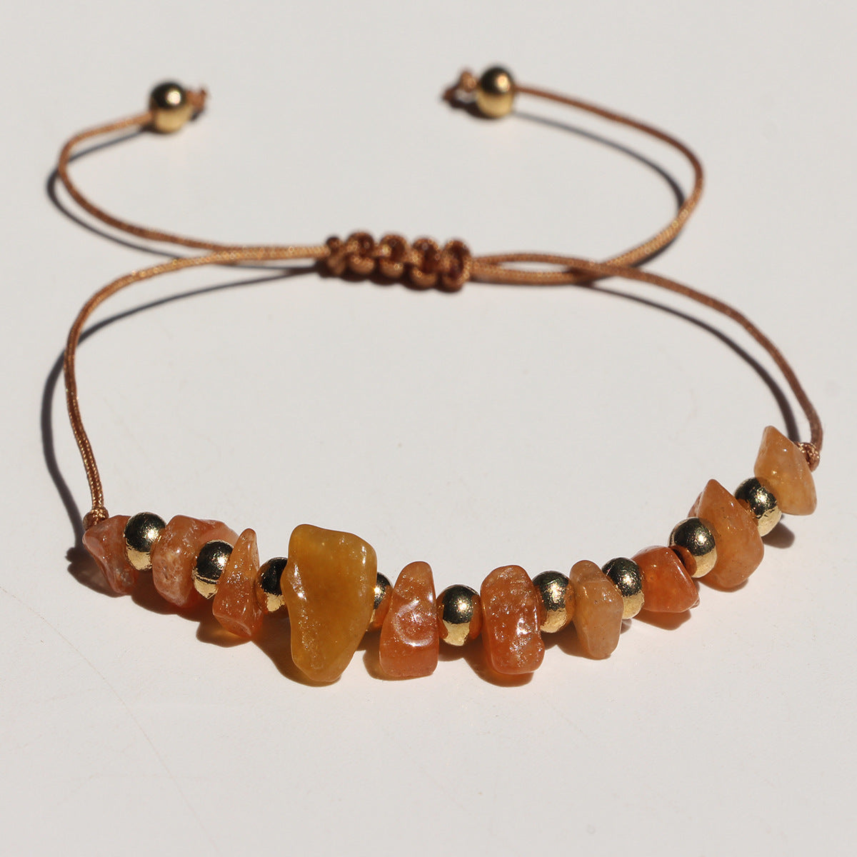 Wholesale fashion hand-woven irregular gravel beaded crystal bracelet