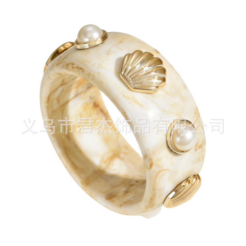 Wholesale Resin Pearl Shell Bracelet