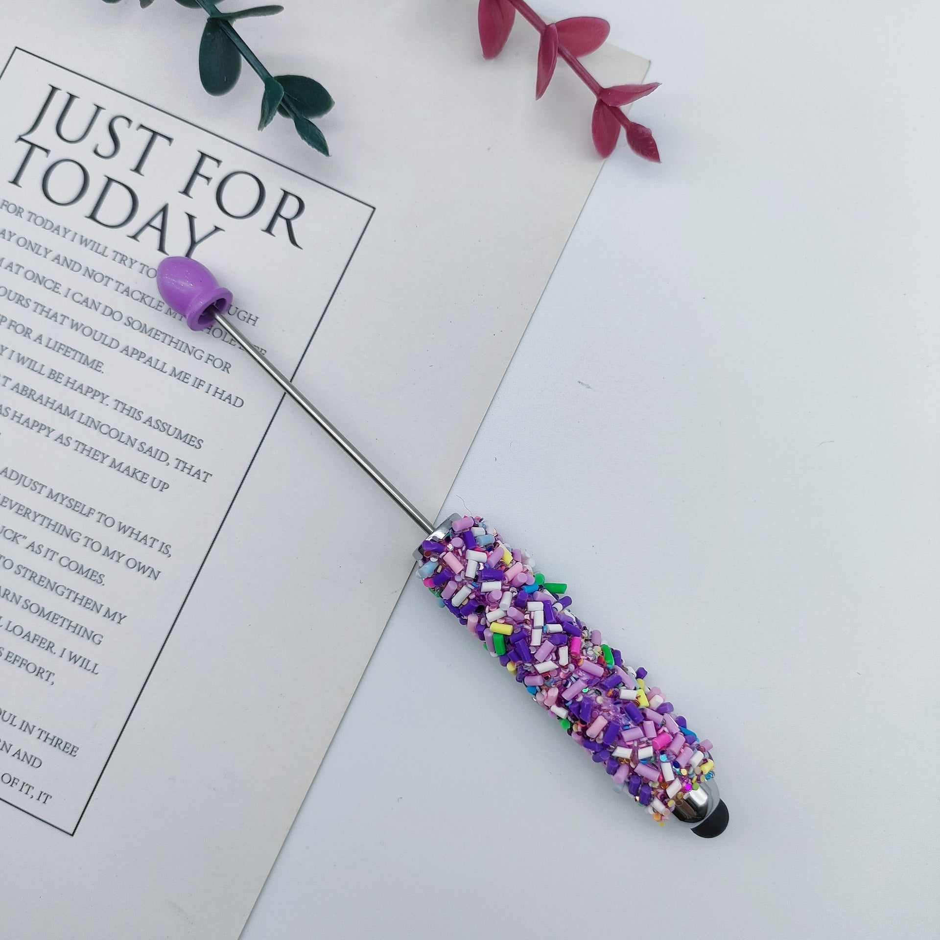 Wholesale Colorful Sugar Capsules Touch Screen Beadable  Pen