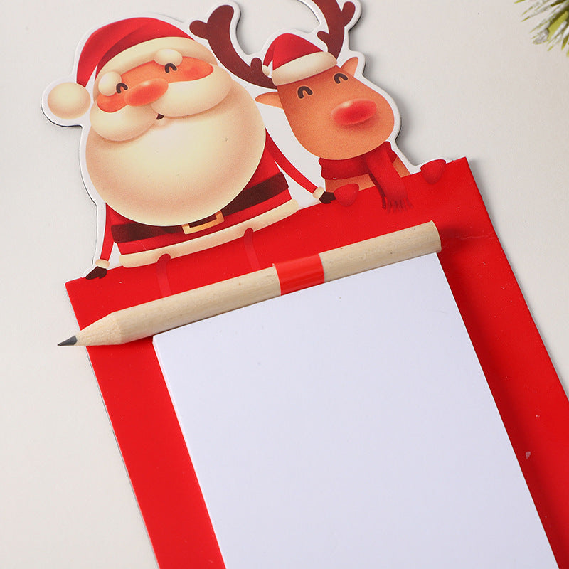 Wholesale 5pcs/pack Christmas Note Pad Christmas Eve Blessing Portable Note Pad Message Board