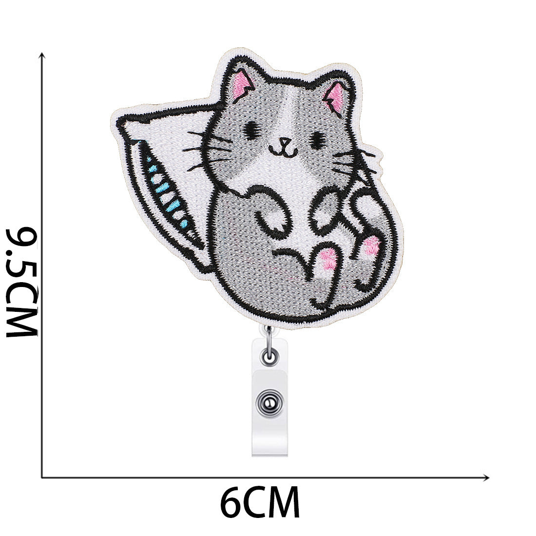 Wholesale Xiao Tian kitten easy-pull buckle embroidery cloth stickers