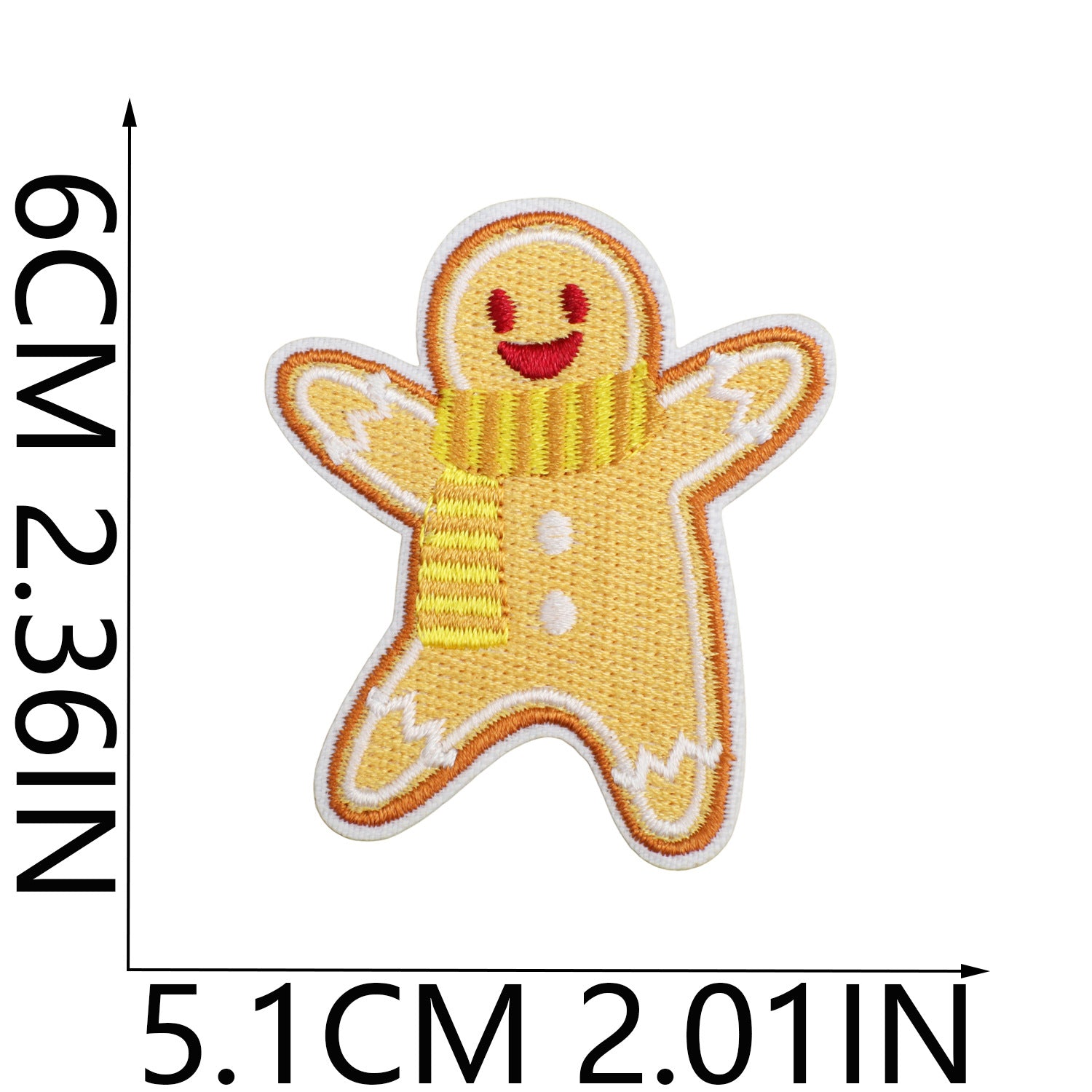 Wholesale Polyester Iron On Christmas Embroidered Patches Bells Stars Cartoon Design For Clothing DIY