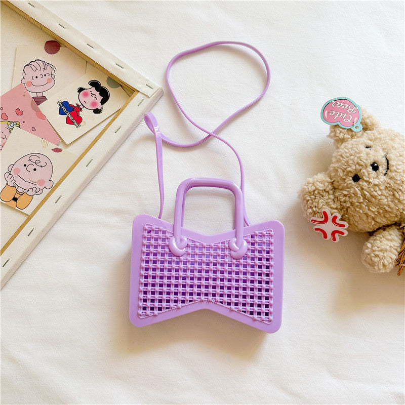 Wholesale Woven Hollow Out Mini Kids Cute Butterfly Bags