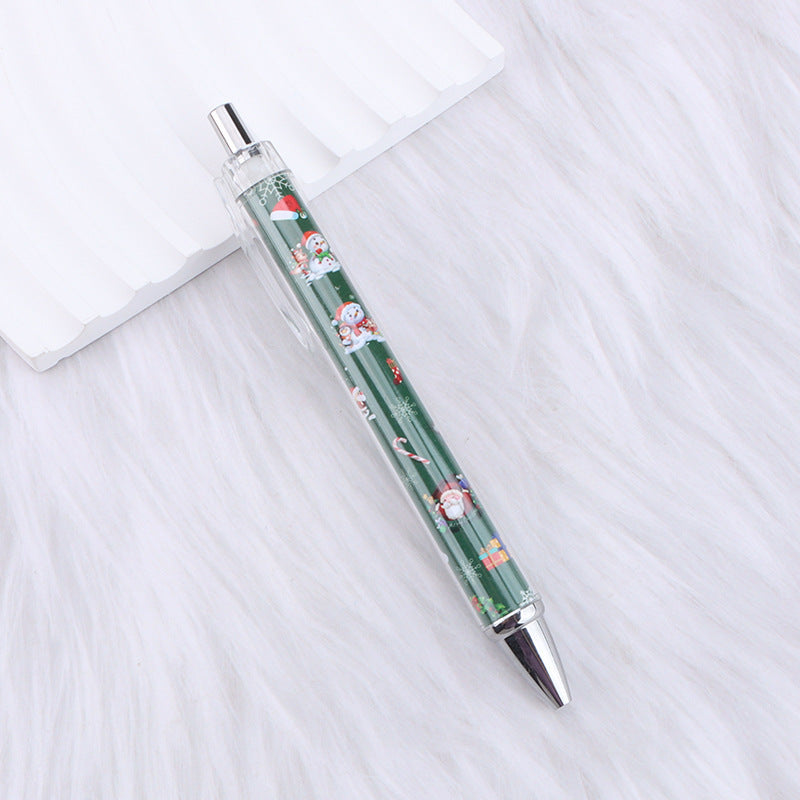 Wholesale Christmas & Pink Bow & Blingbling Roll Paper Ballpoint Pen