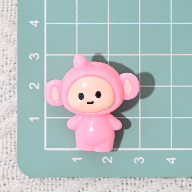 Wholesale 10pcs/pack Cartoon Teletubbies Rubber Beads DIY Beading