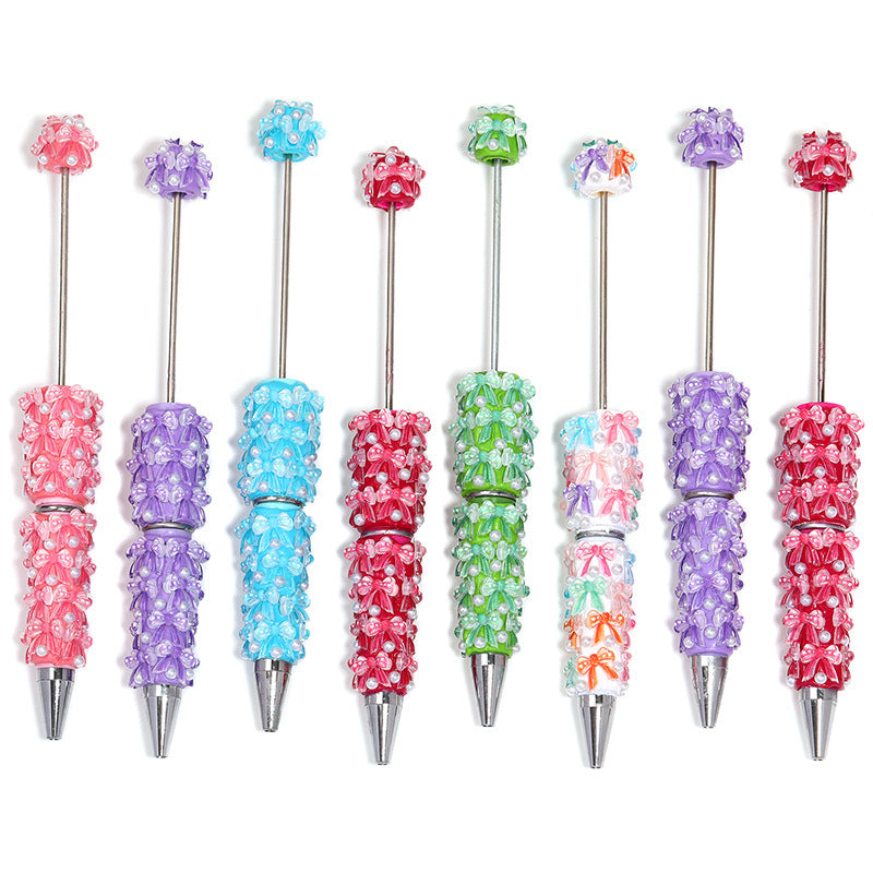 Wholesale 5pcs Clay ribbon butterfly  beadable pens