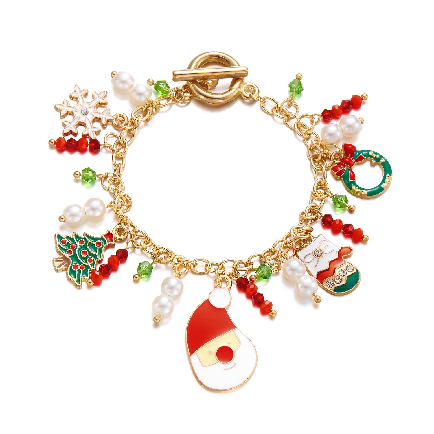 Wholesale Cartoon  Elk Christmas Tree Bracelet