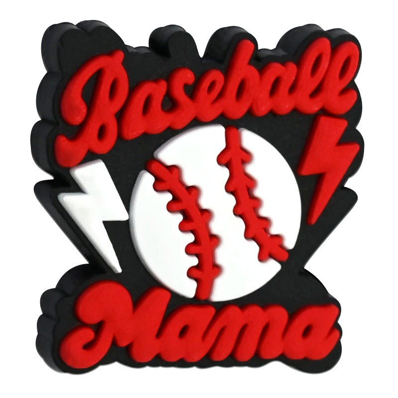 Wholesale Random 100pcs Cartoon Baseball Sports Beads  Focus Beads