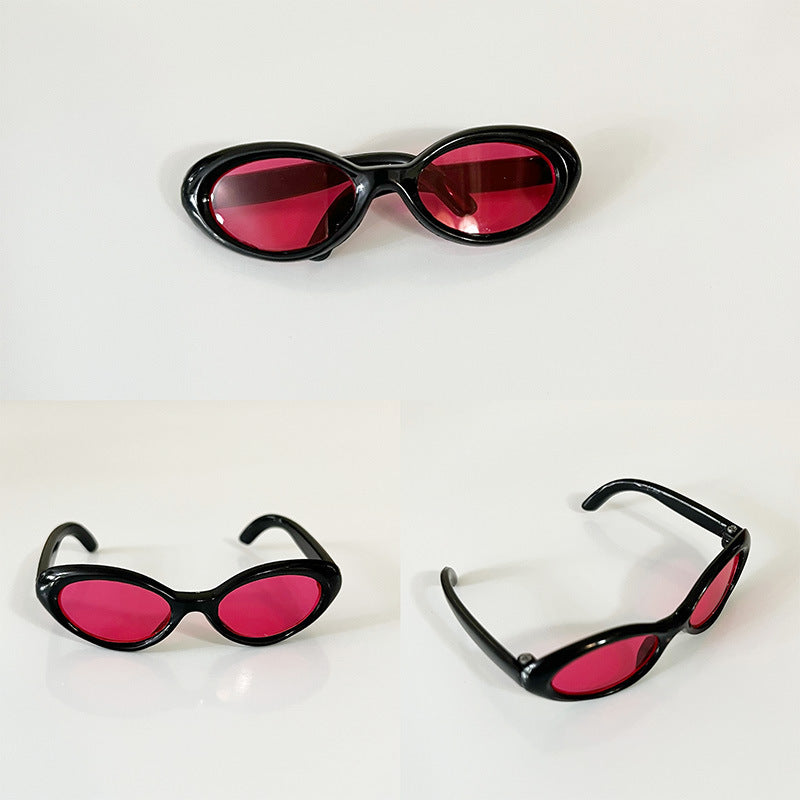 Wholesale 6. 5cm wide glasses doll sunglasses Doll Accessories