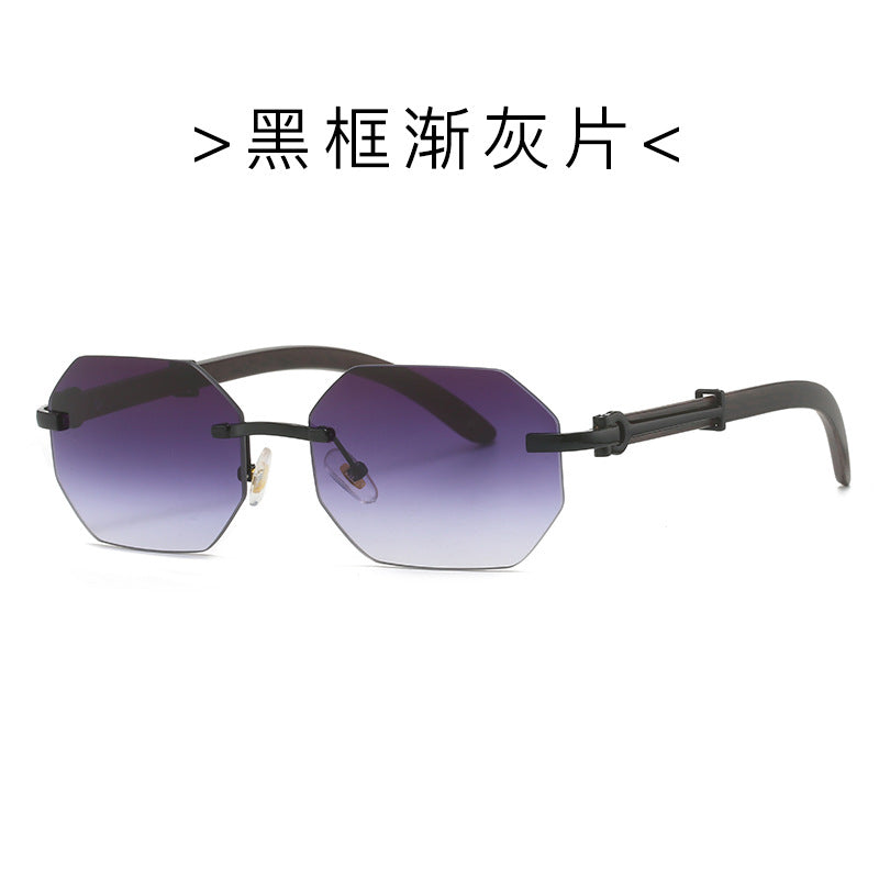 Wholesale Retro Rimless Sunglasses