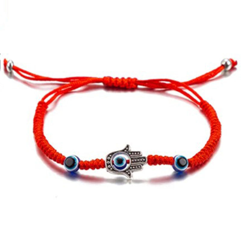 Wholesale Hand Woven Adjustable Devil's Eye Red String Bracelet