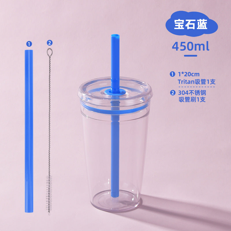Wholesale Candy colored straw water cup
