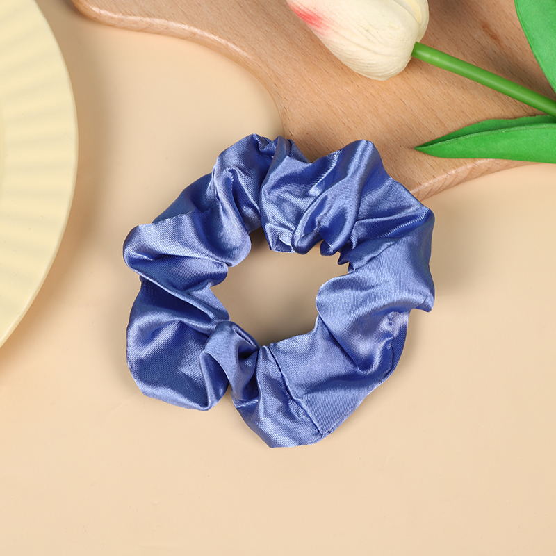 Wholesale 10pcs Solid Color All-match Imitation Silk Ponytail Hair Tie