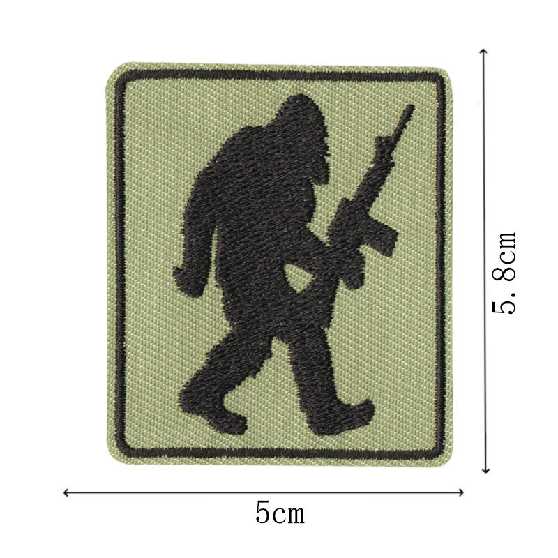 Wholesale Warrior English Letter Embroidered Patch Set 9 Pack Hook And Loop Decorative Applique For Hats Coats Bags DIY Craft Supply
