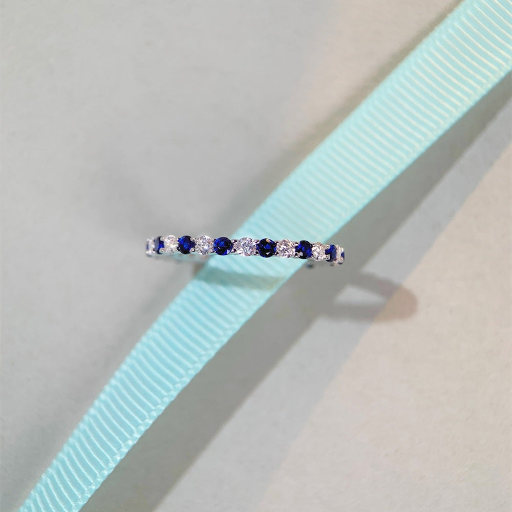 Wholesale High Carbon Diamond S925 Sterling Silver Ring