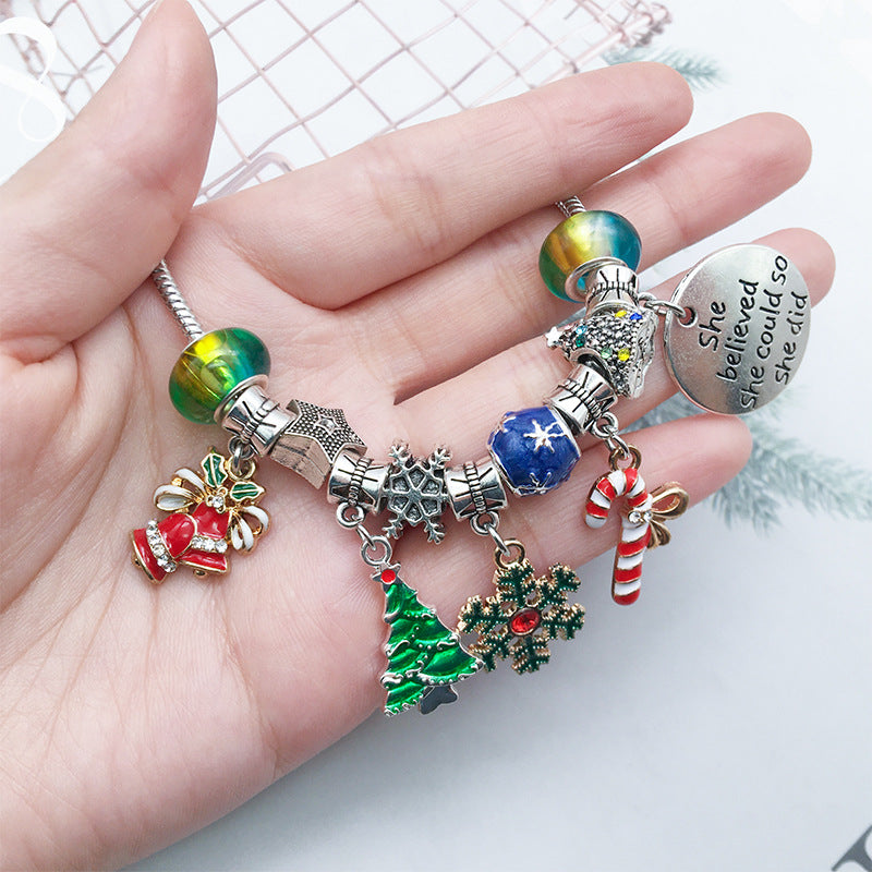 Wholesale 2PCS Christmas Kids Alloy Bracelet