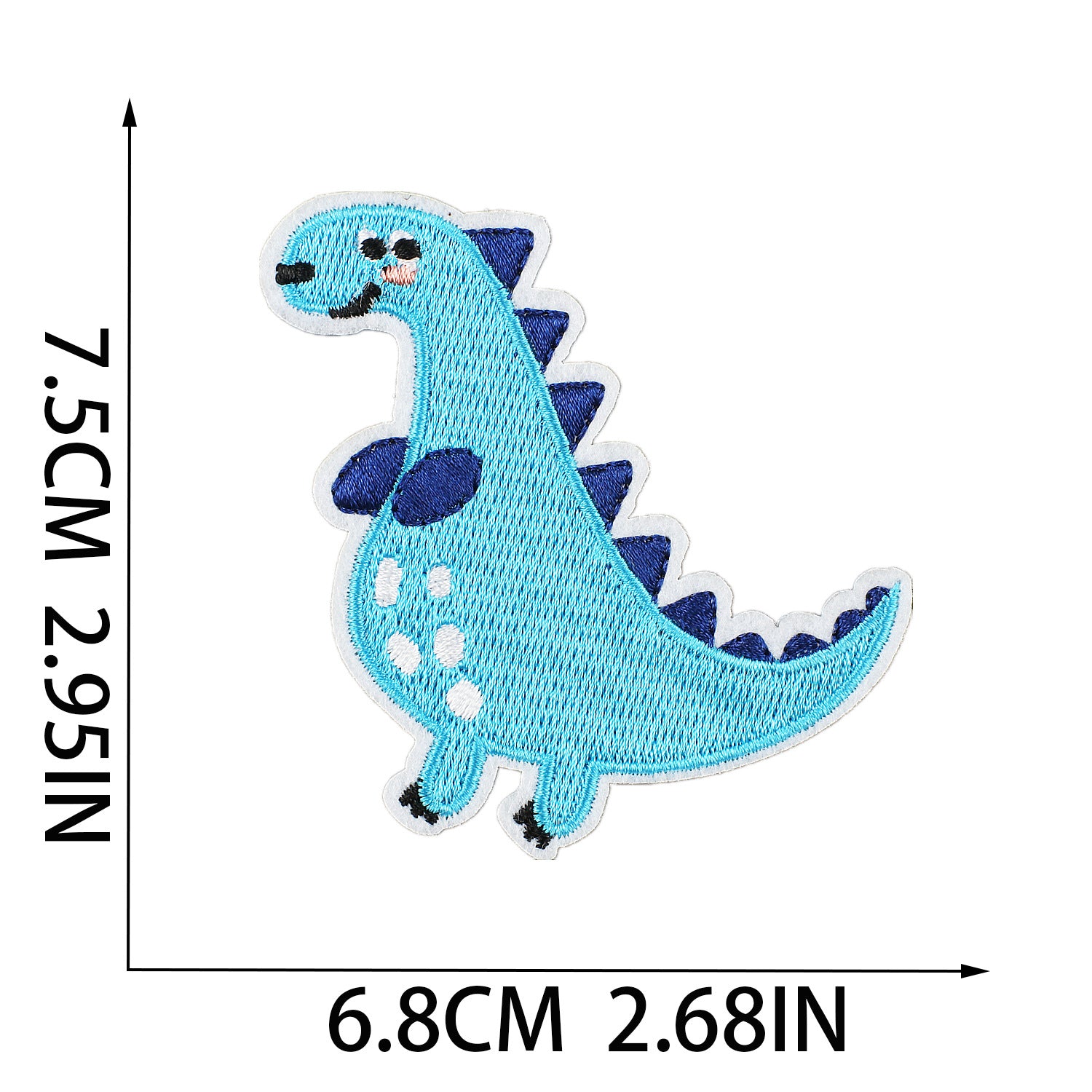 Wholesale Cute Cartoon Dinosaur Embroidery Patch Dino Sew On Applique For Clothing DIY Craft Boutique Resale Gift