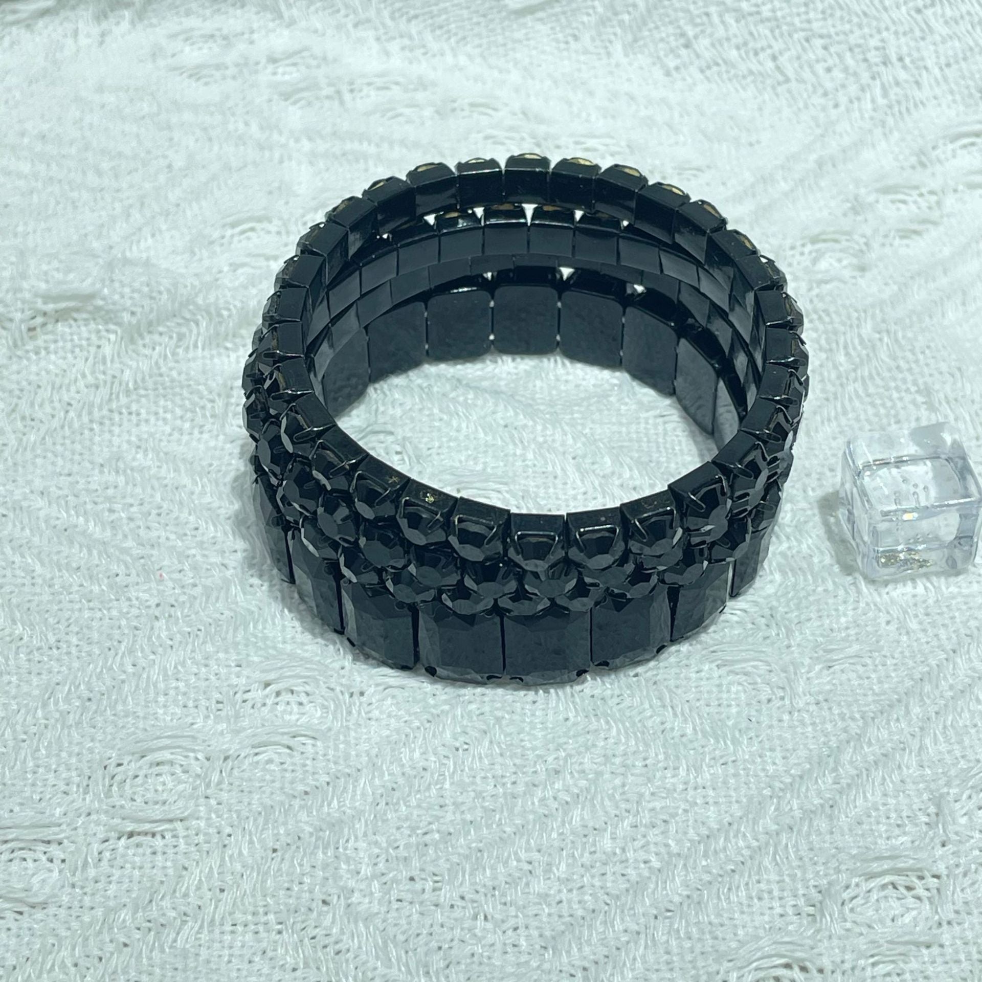 Wholesale rhinestone elastic rubber band bracelet