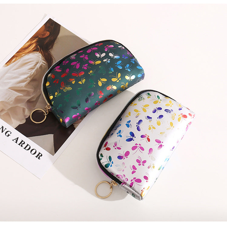 Billetera de bolso impreso de mariposa de PU al por mayor