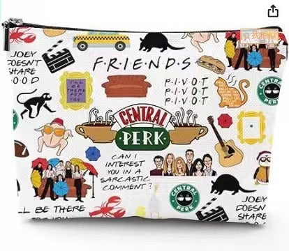 Wholesale Cotton and Linen Nurse Letter Print Storage Waterproof Linen Cosmetic Bag