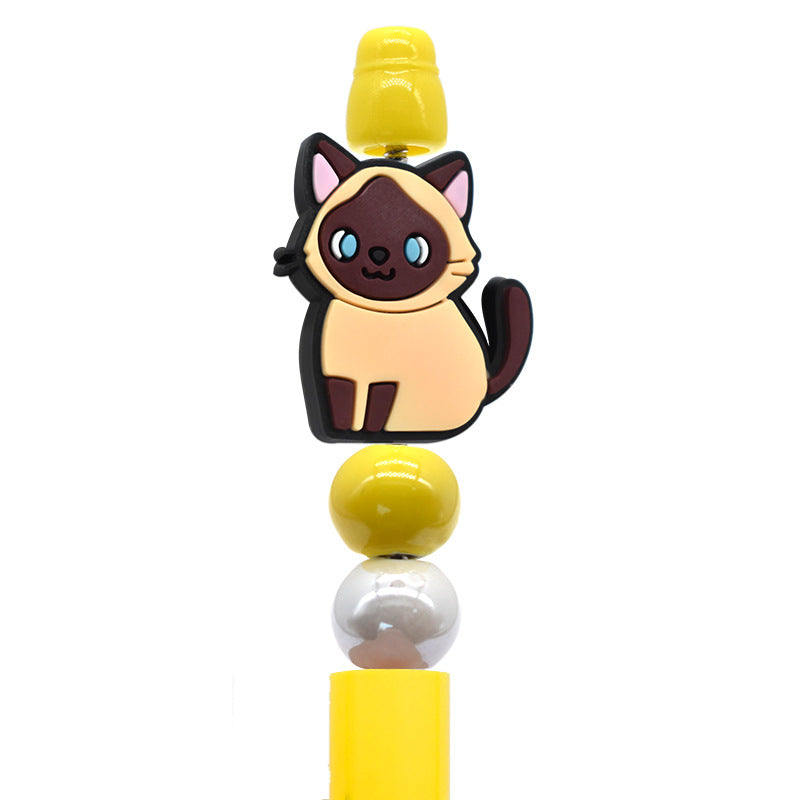 Wholesale Random 100pcs Product Cat Creative Ballpoint Pen Focal Beads