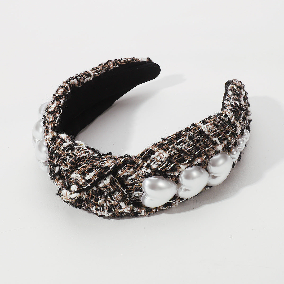 Wholesale Autumn and Winter Retro Fabric Love Knotted Headband