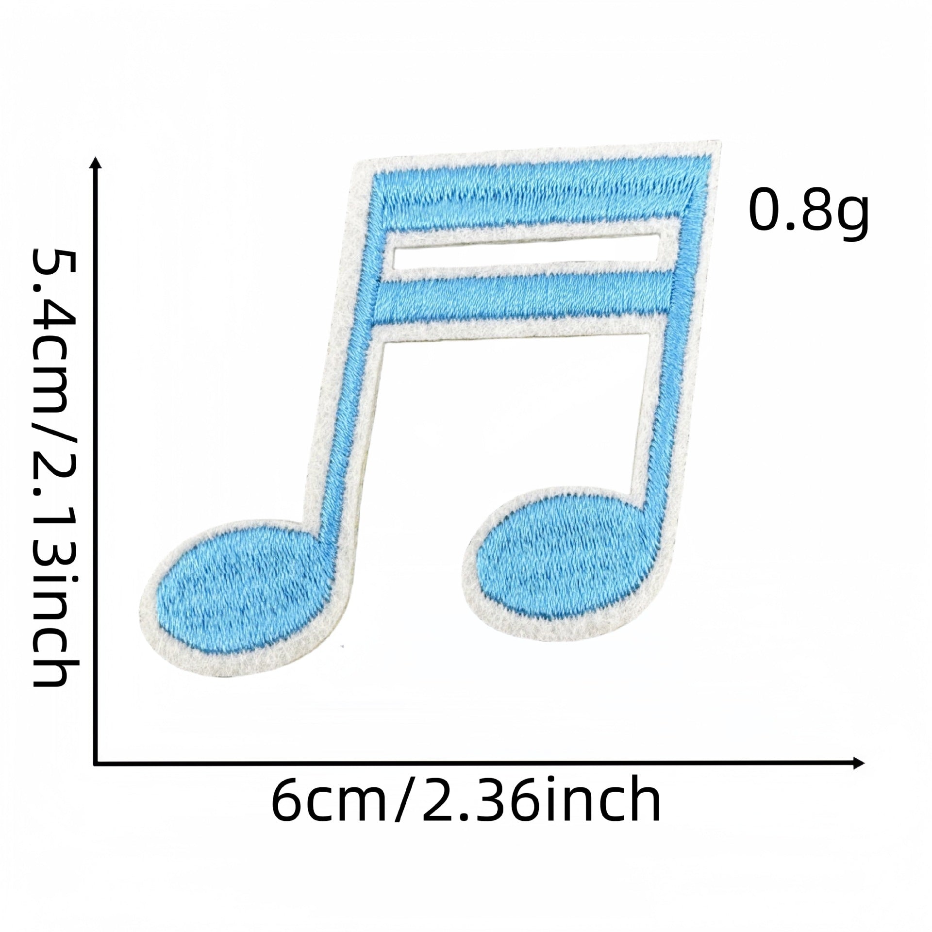 Wholesale Fashion Musical Note Iron On Cloth Patches For DIY Clothing Decoration Boutique Accessory