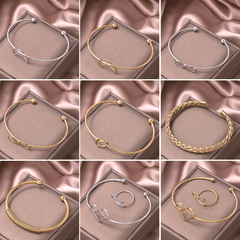 Wholesale Hollow Crescent Stainless Steel Bracelet