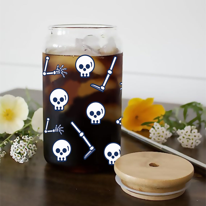 Wholesale Skeleton bow 16oz Cup UV DTF Wraps